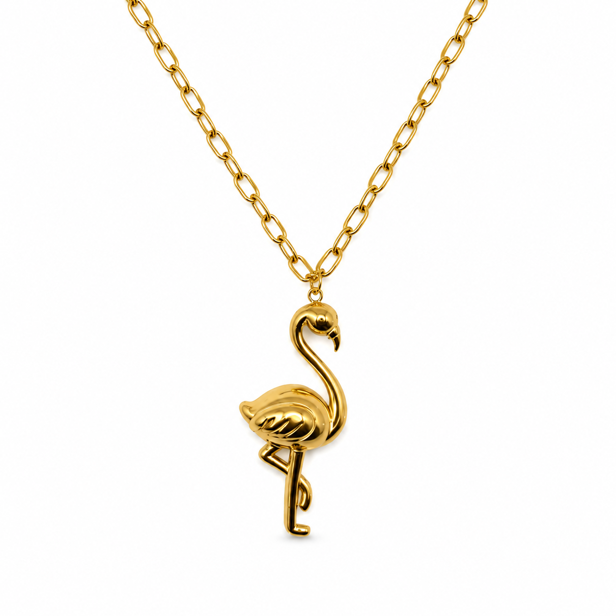 Flamingo Pendant Necklace